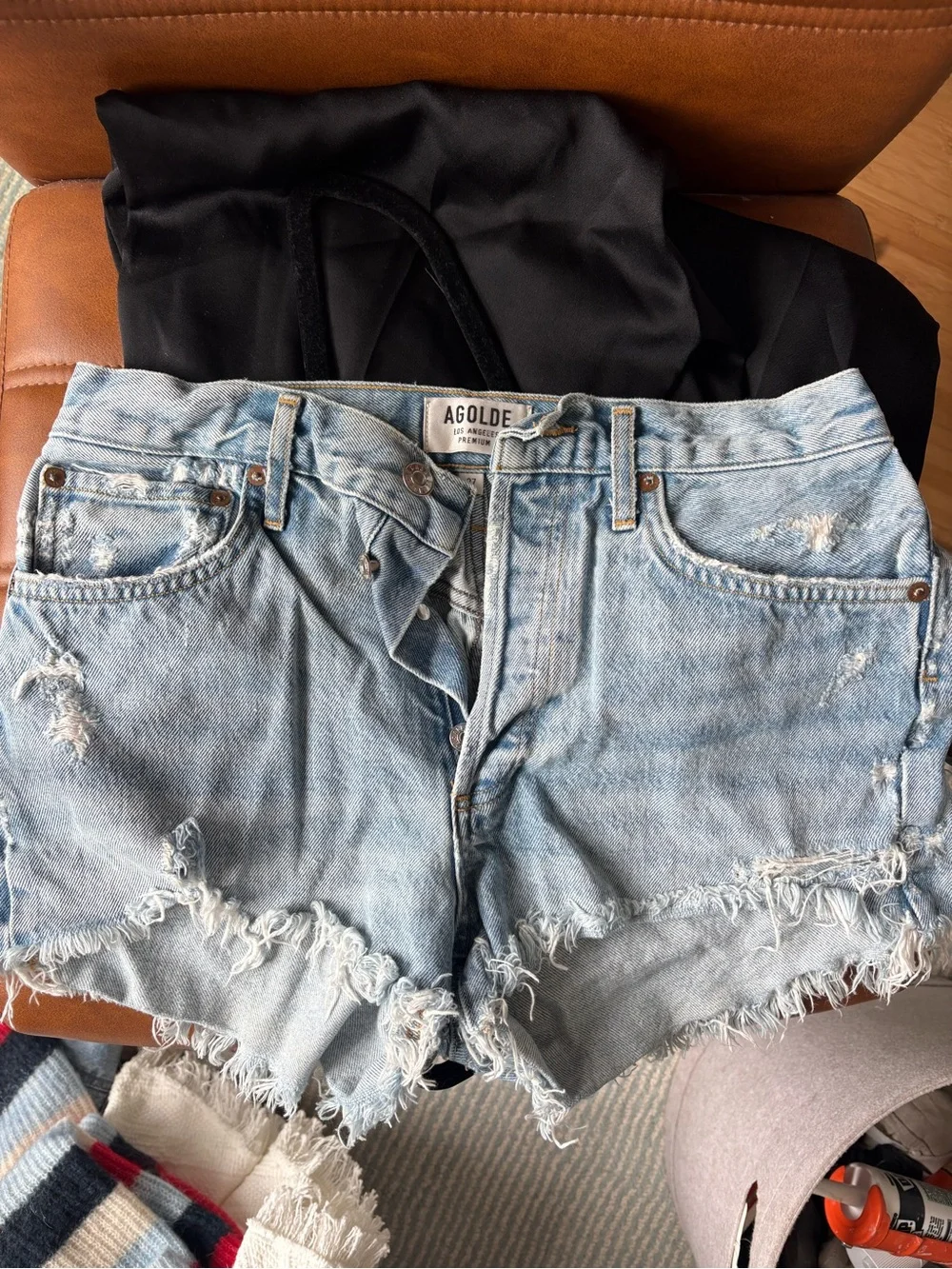 AGOLDE denim shorts
